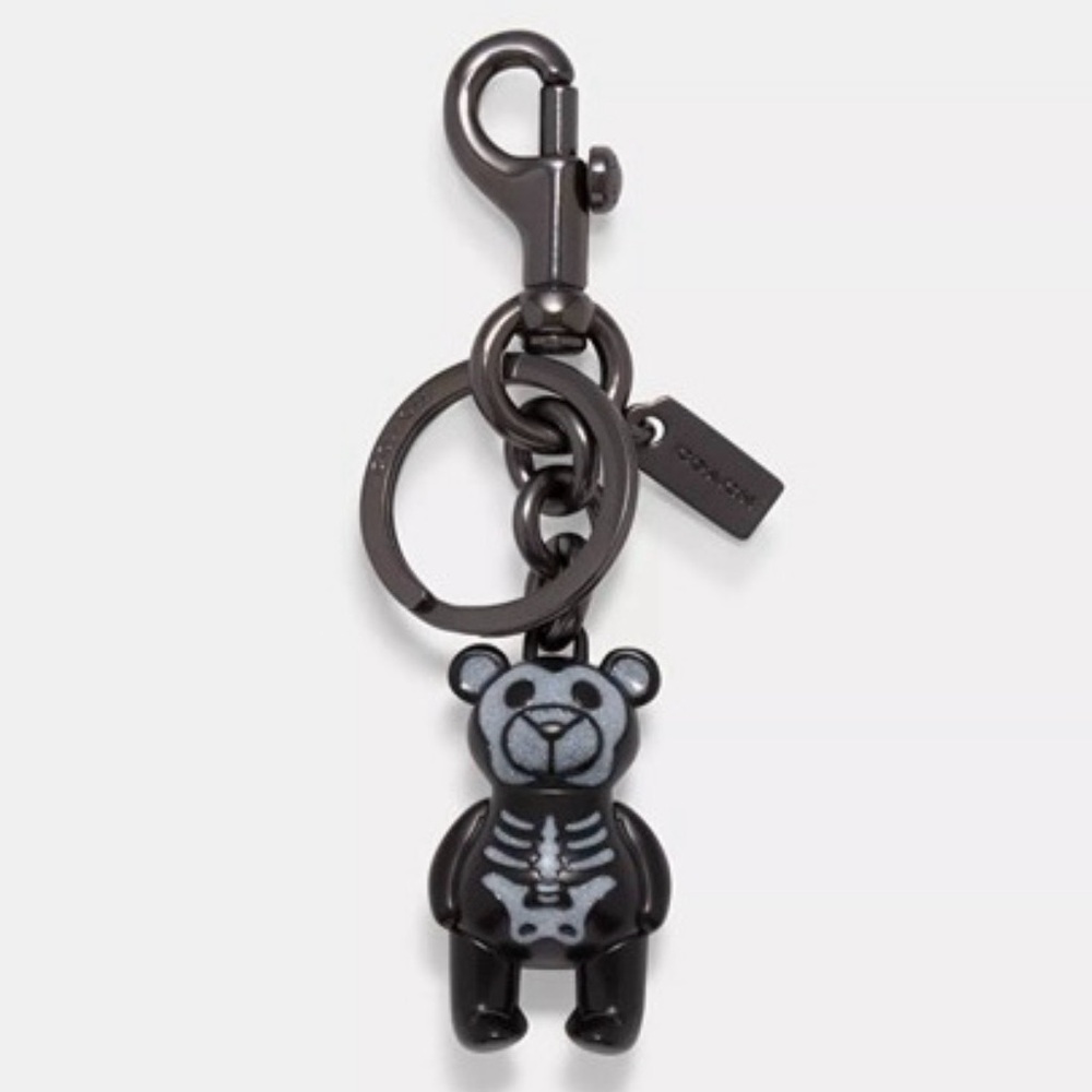 COACH Limited Edition FIRM 3D Skeleton
Bear Bag/Key Gun Metal Charm With Glitter - Picture 2 of 6